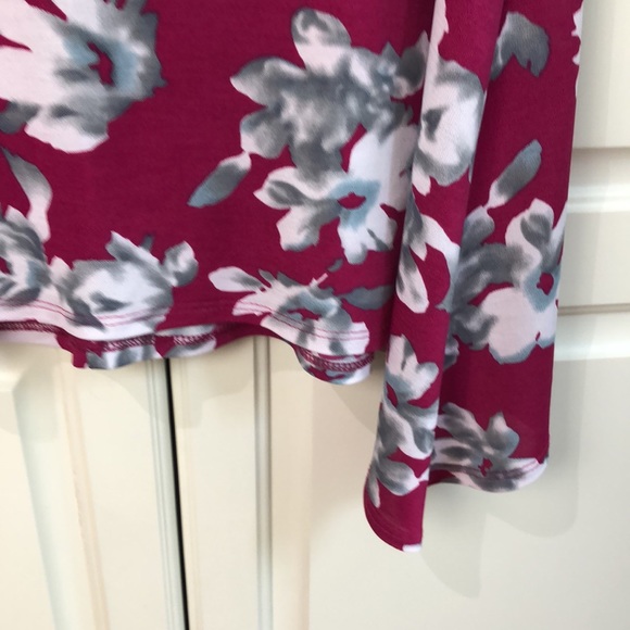 Clara Sun Woo Keyhole Neck 3/4 Sleeve Tunic - Picture 3 of 3